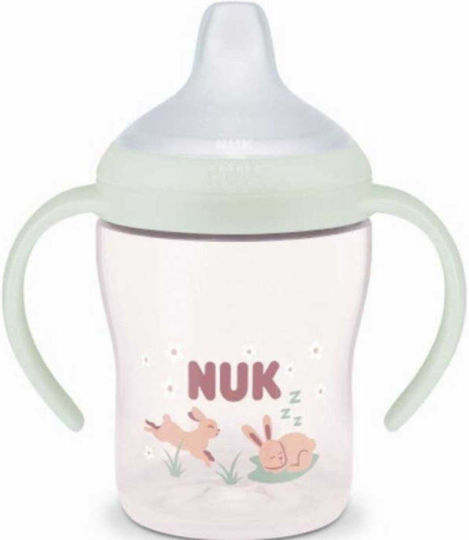 Nuk Night Εκπαιδευτικό Μπιμπερό Πλαστικό με Λαβές Μπεζ για 6m+ 150ml