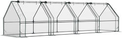 Outsunny 845-204V05CR Gewächshaus 3.6x0.9x0.9m