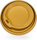 Capac Sip Lid Auriu 14oz 16oz 90mm 100buc