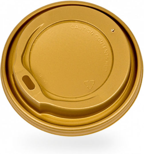 Capac Sip Lid Auriu 14oz 16oz 90mm 100buc