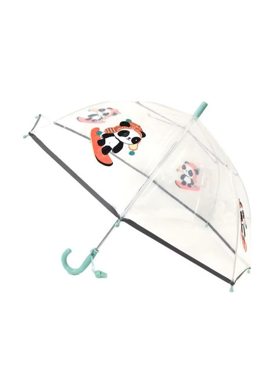 Smati Kids Umbrella Curved Handle Transparent 74cm