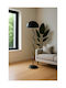 Lampadă De Podea Pentru Interior Living Dormitor Neagră 140x35 Cm