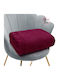 Cosy All Seasons Velvet Single Blanket 160x220cm Burgundy
