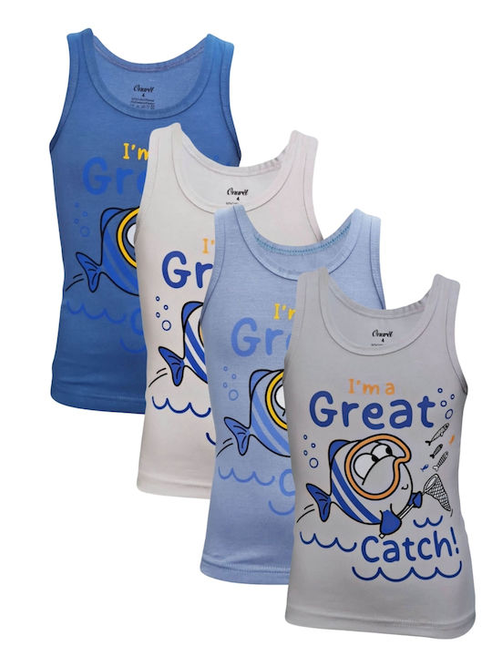 Onurel Set of Kids' Undershirts Multicolored 4pcs