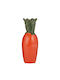 Butlers Διακοσμητικό Βάζο Κεραμικό Carrot Πορτοκαλί 10x10xΥ25cm