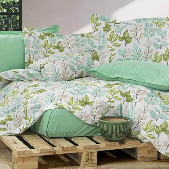 MayHome Σετ Κουβερλί Μονό Βαμβακερό Floral 160x240cm 2τμχ