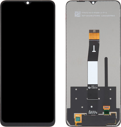 Screen with Touch Mechanism for Xiaomi Redmi 10C, Redmi 10 Power, Poco C40 (Black)