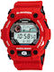 Casio Дигитален Мъжки Часовник На Батерия С Червена Каучукова Каишка