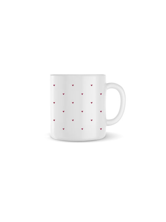 Keramiktasse Herzen
