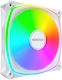 Montech RX120 PRO Umkehrklinge Gehäuselüfter (1760rpm / 72,3cfm) mit RGB-Beleuchtung und Verbindung 4-Pin PWM Weiß