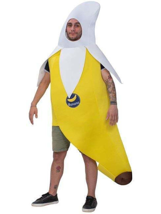 Fun World Kostüm Für Erwachsene Bananen Gelb Weiß