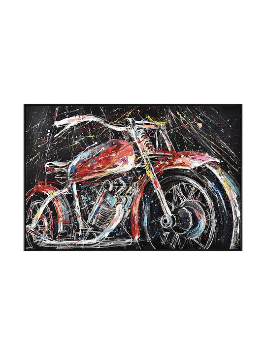 Canvas Painting Frame Motorcycle Colors 120x80cm 1/8pc