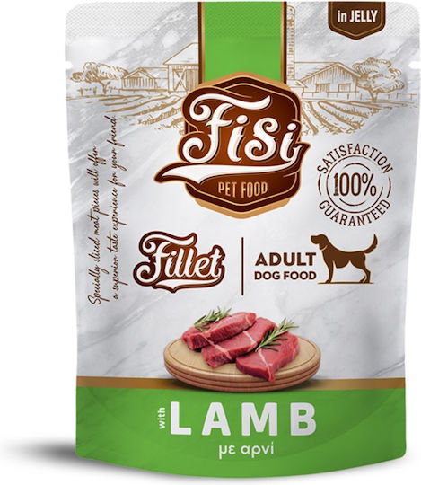 Fisi Wet Dog Food in Pouches with Lamb 500gr