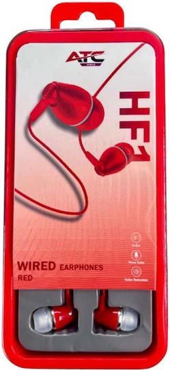 ATC Hfr1 In-ear Handsfree Headphones with Connector 3.5mm Red
