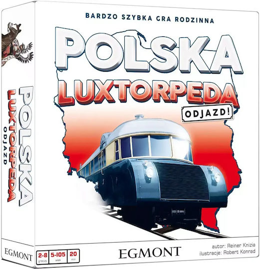 Board Game Poland Luxtorpeda: Departure! for 2-8 Players 5+ Years Old (PL) Egmont