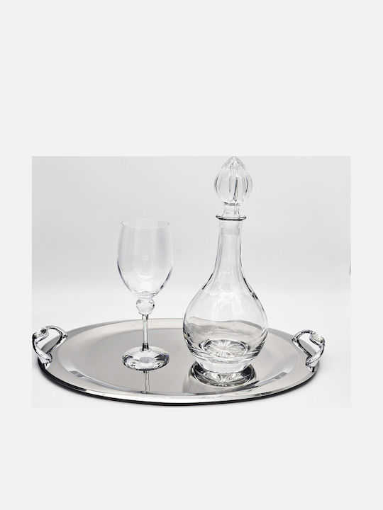 Set Best Man Set Crystal / Inox Silver 3pcs