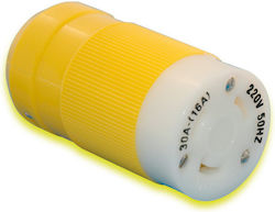 Φις Παροχης Ξηρας Κιτρινο Marinco 16α Marinco 18.rε.58967 Φις Παροχης Ξηρας Κιτρινο Marinco 16α Marinco 18.rε.58967