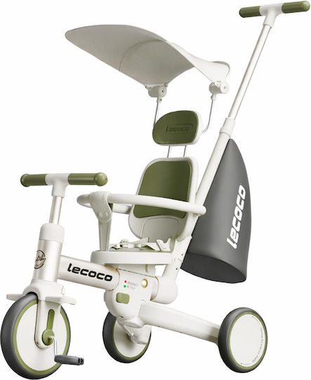 Lecoco C-walker S3 max-g Μετατρεπόμενο με Χειρολαβή Γονέα για 18 Μηνών Πράσινο