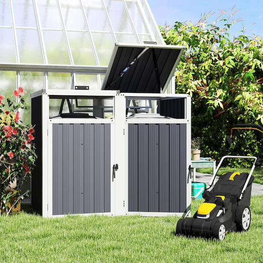 Metallic Garden Shed Galvanized M1.46xW0.81xH1.22m