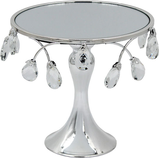 Keskor Cake Stand Silver 21x21x20cm