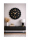 Ceas De Perete Modern De Dimensiuni Mari Negru 80x80 Cm