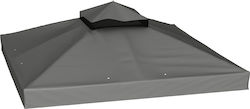 Outsunny Κάλυμμα για Κιόσκι Γκρι 3x3m