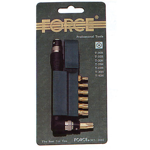 Set Biți Pentru Șurubelniță Torx 1/4'' 8 Bucăți Force