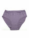 High-waisted Women's Slip with Lace Purple
