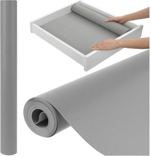 Suprafață Antiderapantă Pentru Dulapuri Și Sertare De Bucătărie Gri 500x50 Cm Ruhhy