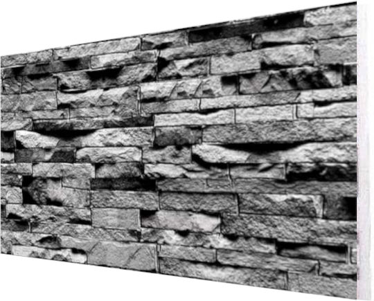 3D Πάνελ Τοίχου με Κόλλα Γκρι 50x100εκ. 3D Πάνελ Τοίχου με Κόλλα Γκρι 50x100εκ.