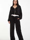 Women's Black Set with Pants with Elastic