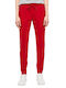 Damen Stoff Hose Red