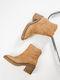 Wildleder Stiefeletten Damen Braun