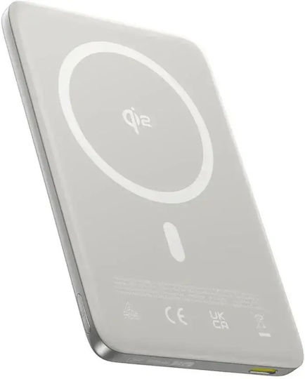 Baseus PicoGo MagSafe Baterie Externă 10000mAh 15W cu Port USB-C Power Delivery Alb