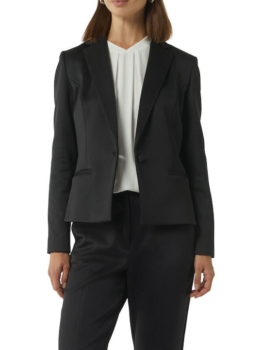 Comma Blazer pentru femei Sacou Black
