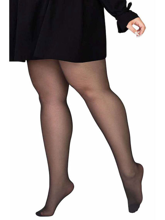 Women's Pantyhose 20 Den with Stitch Black