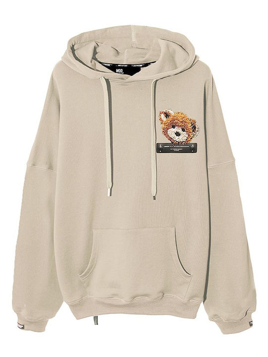 Sweatshirt mit Kapuze Ecru