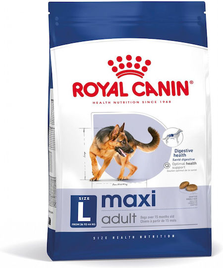 Royal Canin Maxi Adult 12kg Dry Food Gluten-Free for Adult Large Breed Dogs with Poultry and Rice