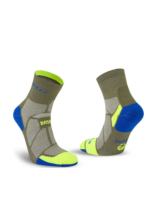 Ronhill Socks Olive/fluo Yellow