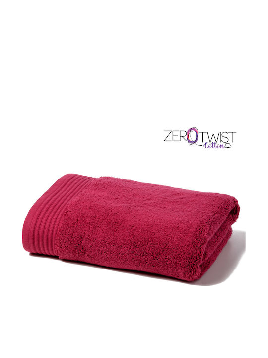 Cosy All Seasons Bath Towel Zero Twist 70x130cm Bordeaux Weight 650gr/m²