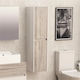 Inter Ceramic Badezimmersäule Wandhängeschrank H30xB30xH120cm Braun