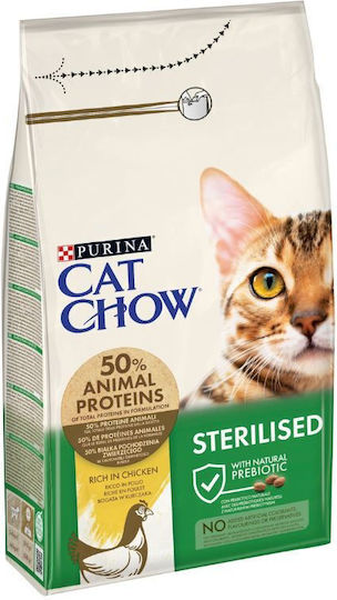 Cat Chow Trockenfutter für sterilisierte Katzen mit Fleisch / Huhn 1.5kg
