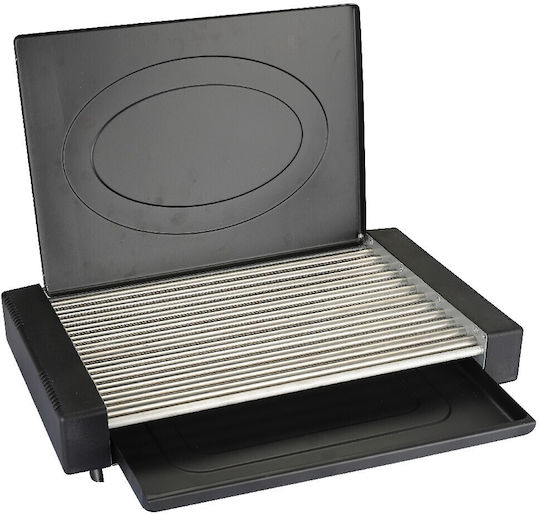 Voltz Настолна Електрическа Скара Решетка 1800W с Капак 35x22см