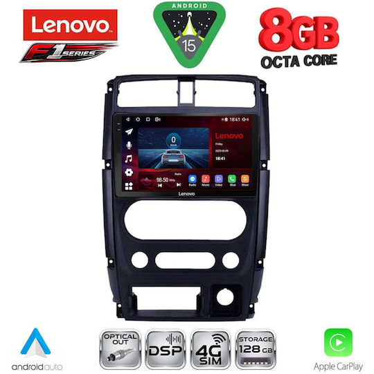 Lenovo Car Audio System for Suzuki Jimny 2007-2017 (Bluetooth/USB/WiFi/GPS/Apple-Carplay/Android-Auto) with Touch Screen 9"