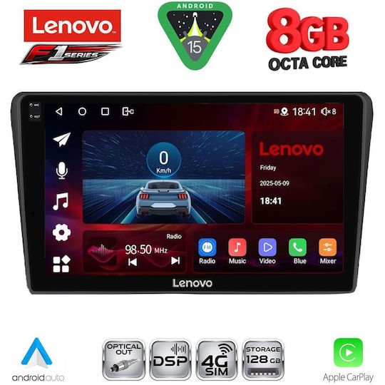 Lenovo Car Audio System for Toyota Avensis 2003-2009 (Bluetooth/USB/WiFi/GPS/Apple-Carplay/Android-Auto) with Touch Screen 9"