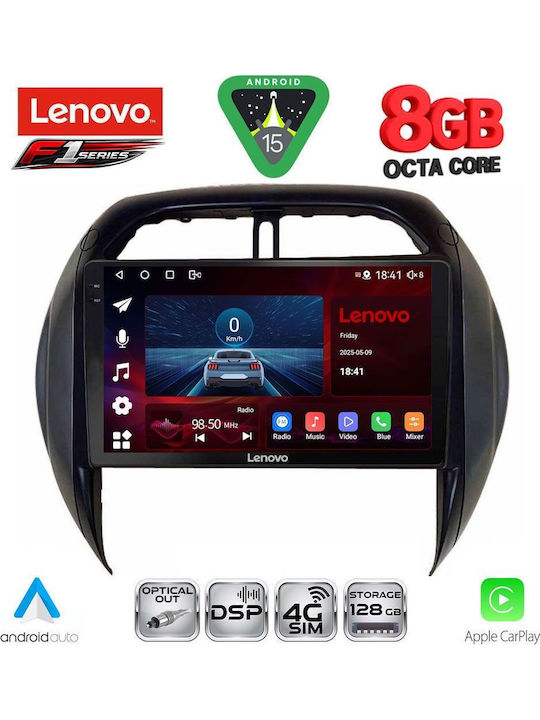 Lenovo Car Audio System for Toyota RAV 4 2000-2006 with Clima (Bluetooth/USB/WiFi/GPS/Apple-Carplay/Android-Auto) with Touch Screen 9"