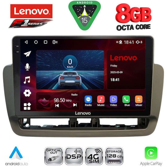 Lenovo Car Audio System for Seat Ibiza 2012-2015 (Bluetooth/USB/WiFi/GPS/Apple-Carplay/Android-Auto) with Touch Screen 9"