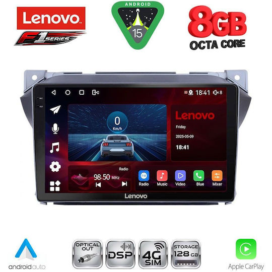 Lenovo Ηχοσύστημα Αυτοκινήτου για Suzuki Alto Nissan Pixo 2009 (Bluetooth/USB/WiFi/GPS/Apple-Carplay/Android-Auto) με Οθόνη Αφής 9"