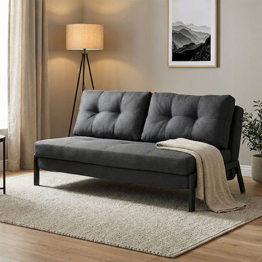 Pakketo Fancy Doppelsitzer Sofa Bett Anthrazit 150x92x77cm