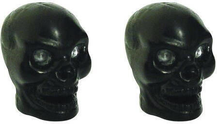 Pegas Skull Valve Caps Vc2912 2pcs Black